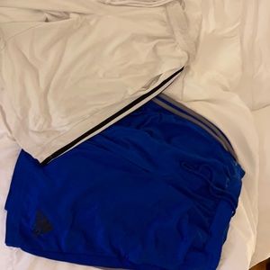 2 pairs boys adidas shorts